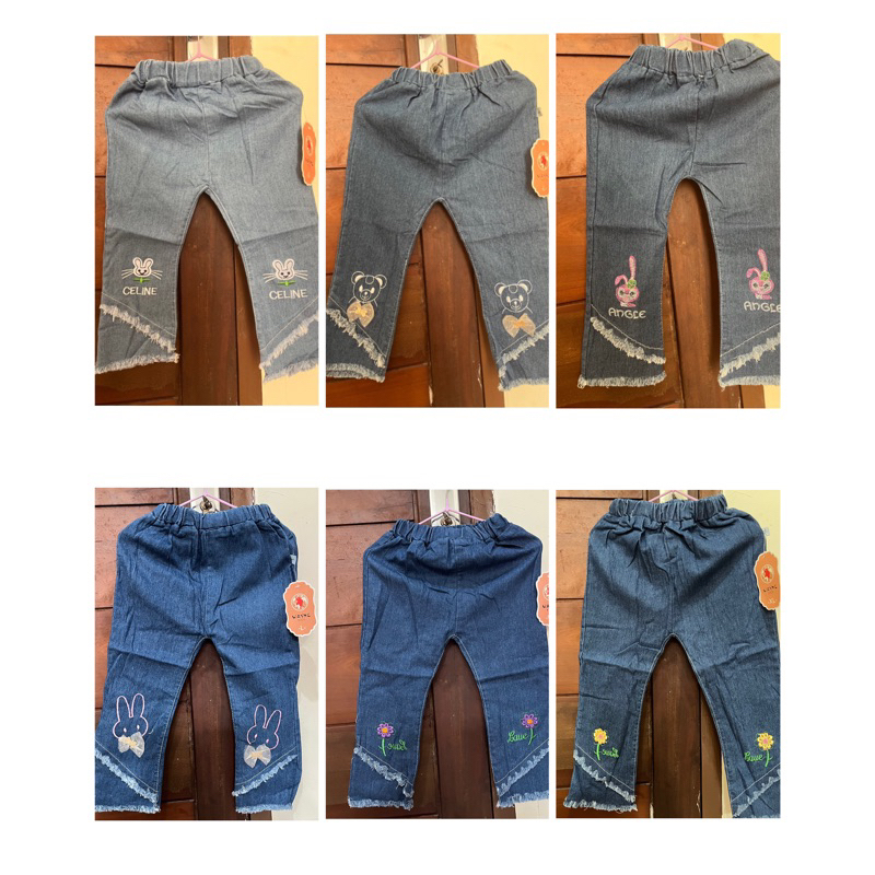 Celana Jeans Import Panjang Anak Cewek Lembut Merk Wayne Kids