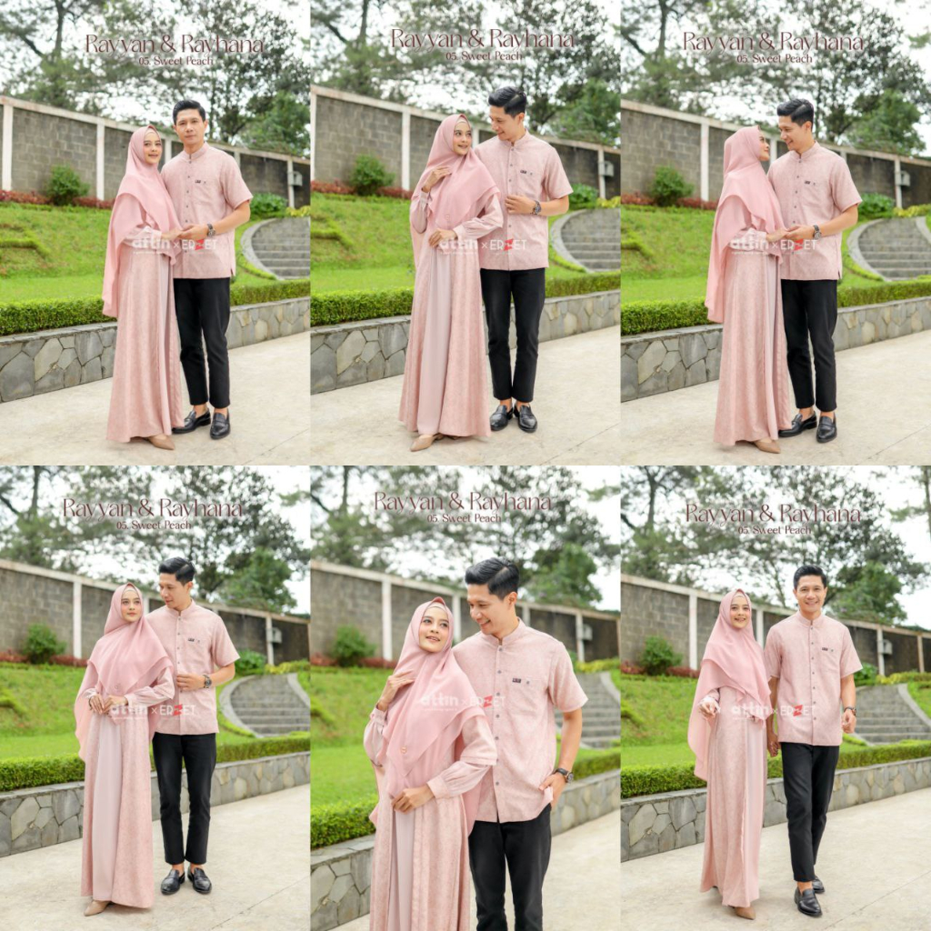 SARIMBIT ATTIN 2023 - RAYYAN RAYHANA FAMILY SET SWEET PEACH