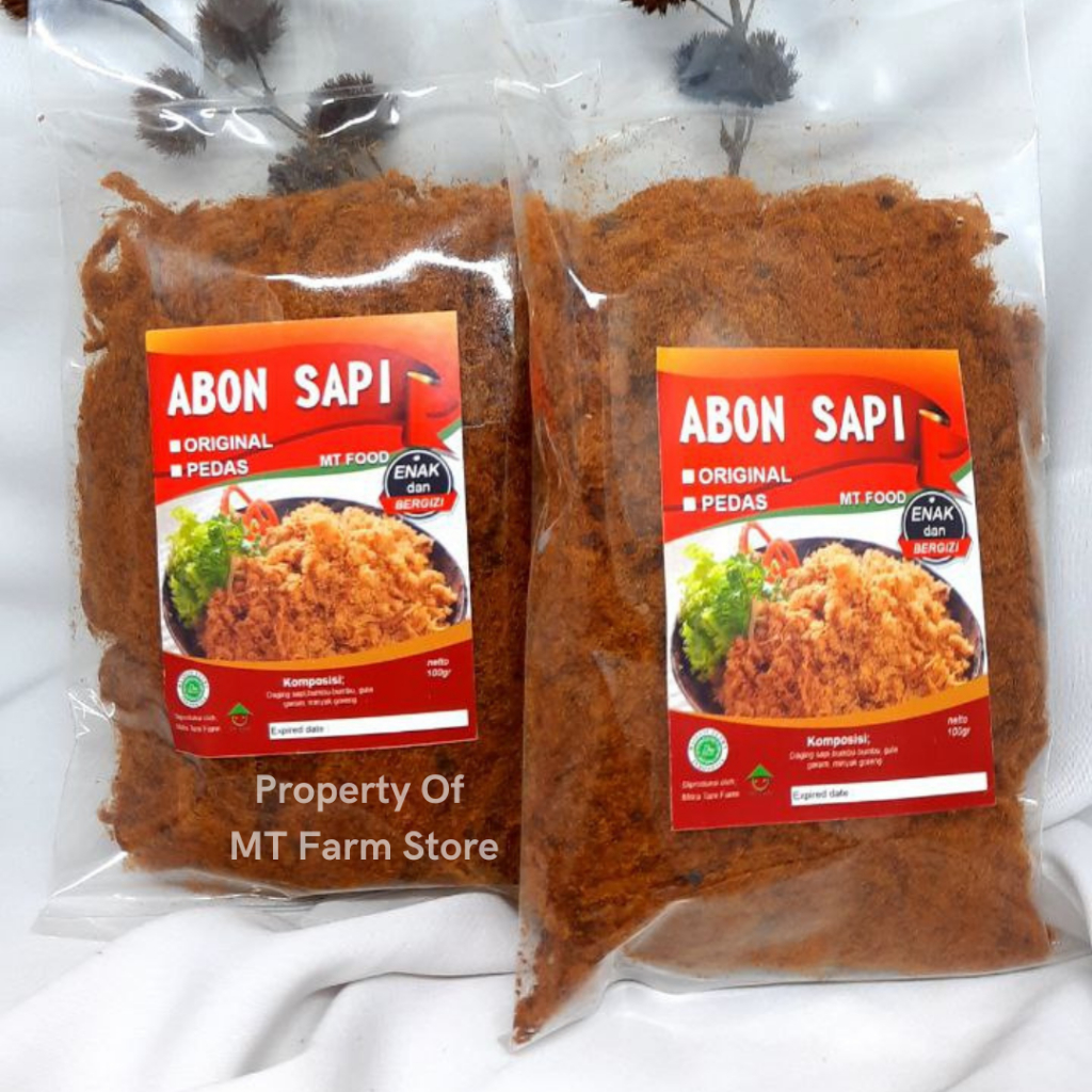 

Abon Sapi Asli MT Farm 100 gram Makanan pendamping lauk/ pedas / manis