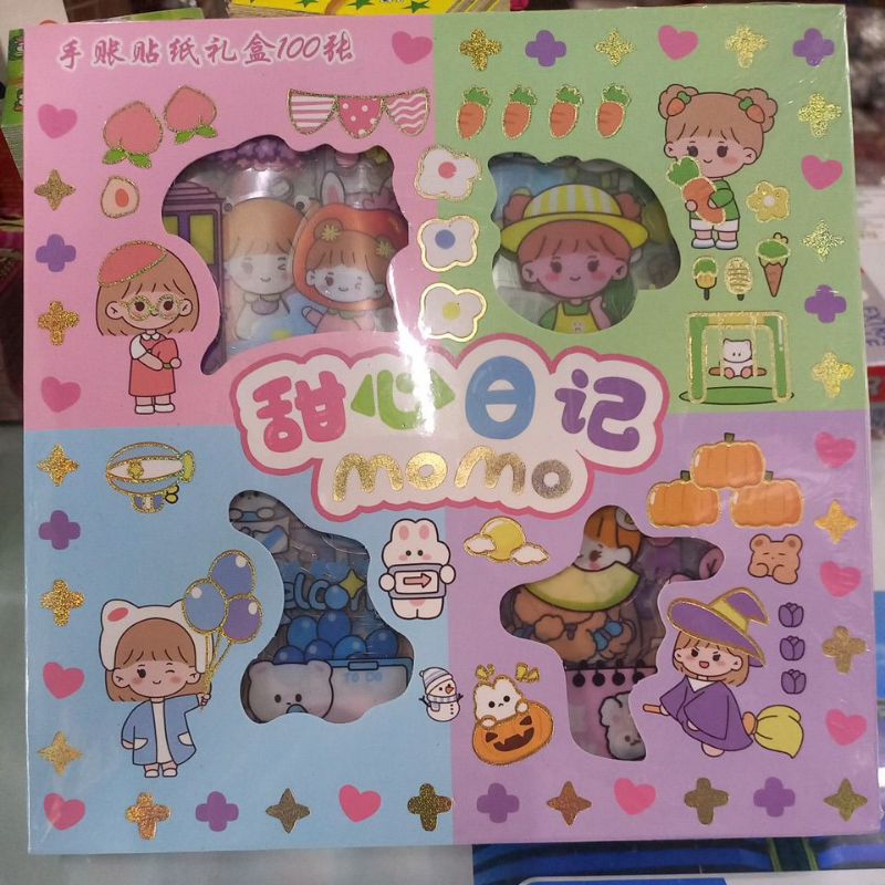 

Stiker momo 100 lembar warna sdh mix