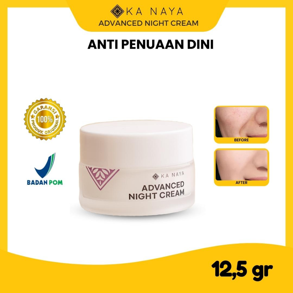 Ka Naya Night Cream Cream Wajah Glowing Bpom - Pemutih Wajah Glowing - Crem Pemutih Wajah - Cream Pe
