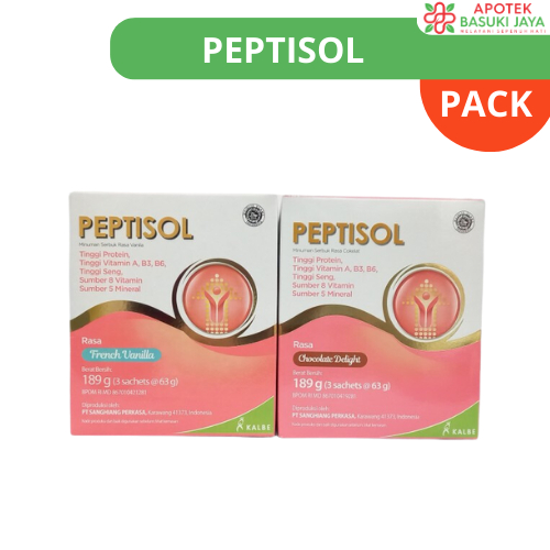 

PEPTISOL COKLAT VANILA | SUSU PROTEIN TINGGI RENDAH RESIDU | NUTRISI PASCA SAKIT