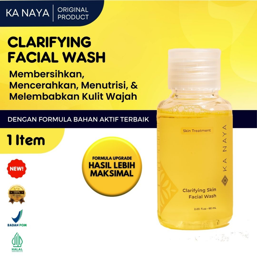 Ka Naya Facial Wash - Sabun Muka Glowing - Sabun Cuci Muka Pria - Sabun Muka Jerawat - Sabun Muka Ac