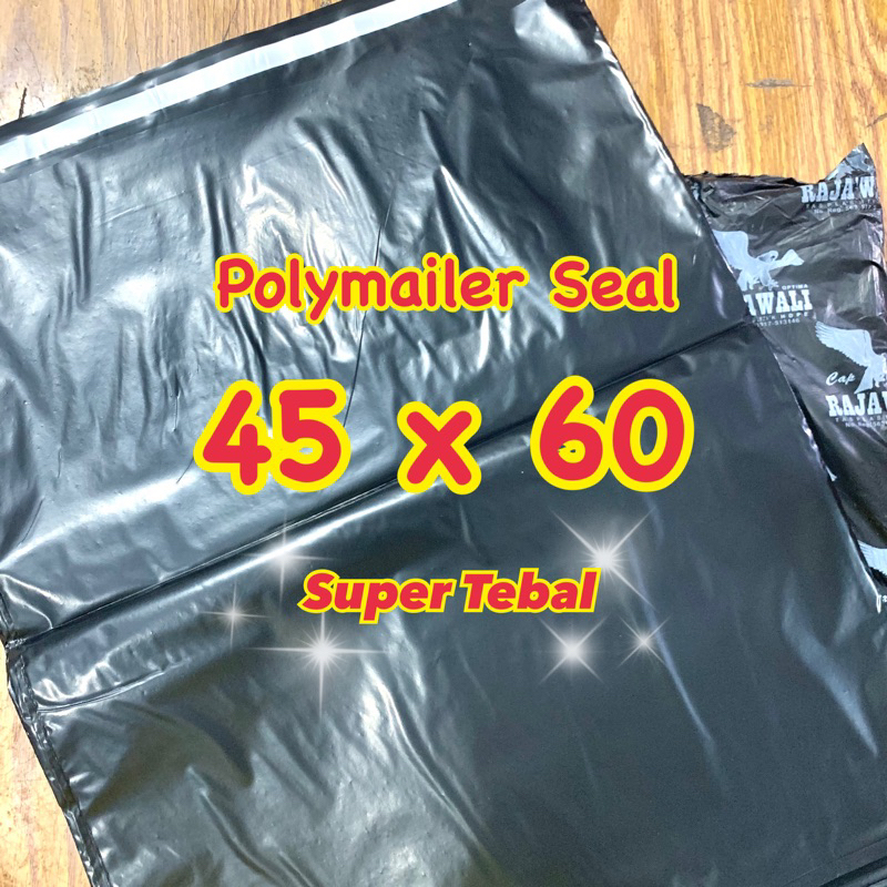 

Kantong Plastik Polymailer Hitam 45x60 Seal / Amplop Online Shop