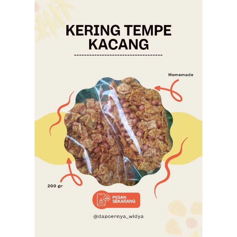 

KERING TEMPE KACANG - PEDAS / OREK OREK TEMPE KACANG BALADO 200 GR