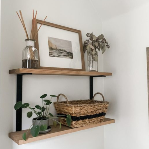 RAK DINDING KAYU BESI MODEL C AMBALAN  RAK DINDING MINIMALIS HIASAN DINDING KAYU rak buku rak bunga 