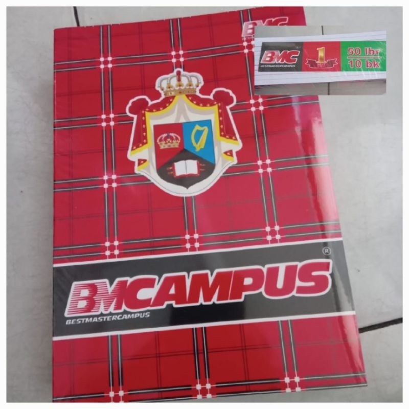 

Buku Tulis ukuran boxy 50 Lembar merek BMC