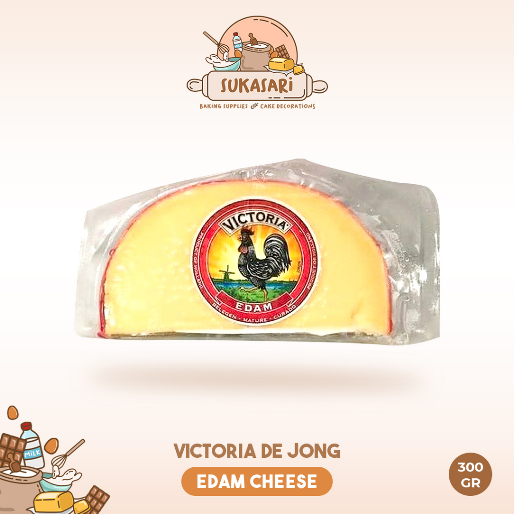 

Sukasari - Victoria/ De Jong Edam Cheese 300gr / Keju Edam 300gr