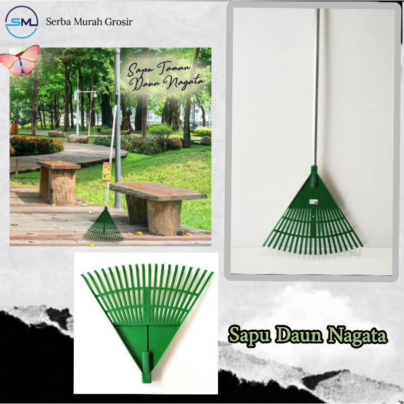 Sapu garuk taman sapu plastik sapu daun besar sapu cakar/garden broom/sapu daun nagata 214