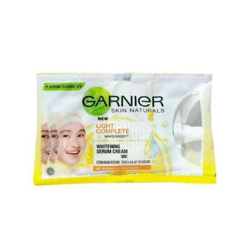 [100% ORI] Garnier light Complete Cream Sachet &amp; Sakura White Day