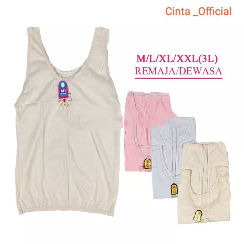 Cinta _Official - ECER Tengtop Wanita/Singlet wanita L XL 3L AFI SANFICO singlet  dewasa Cod