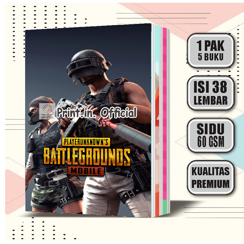 

Buku Tulis Custom PUBG MOBILE 38 Lembar / Buku Tulis Sekolah