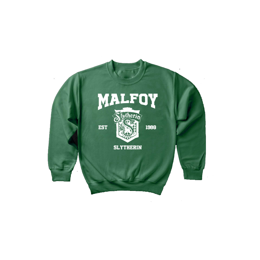 Malfoy Slytherin Sweater Crewneck Harry Potter