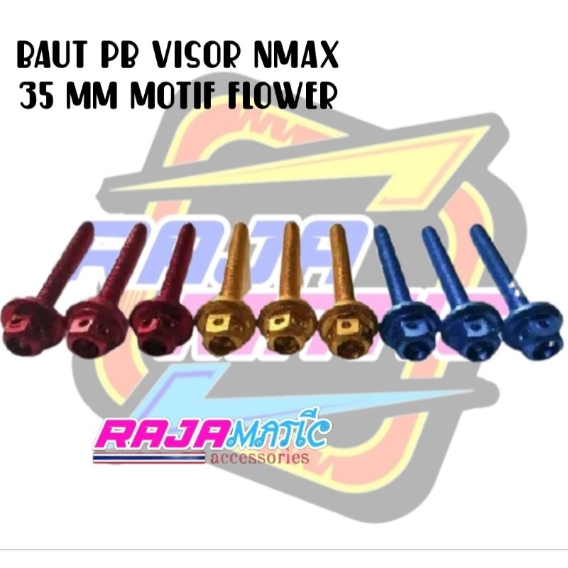 Baut Visor NMax Lexi Probolt CNC Panjang 35mm/Baut Probolt Visor CNC NMax Lexy