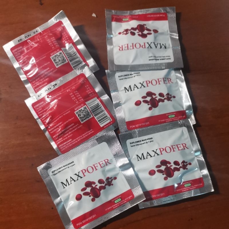 MAXPOFER 4MG (6PC) MASIH SEGEL OBAT PENAMBAH DARAH