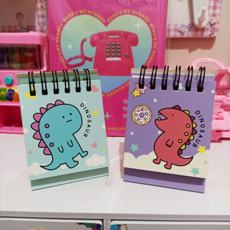 

Notebook Catatan/ Notepad Standee Mini/ Sticky Note Memopad Ring Lucu Cute