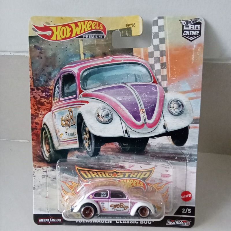volkswagen classic bug hotwheels premium pink car culture