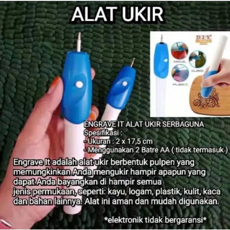 EZ ENGRAVER ALAT UKIR PEN ELEKTRIK SERBAGUNA
