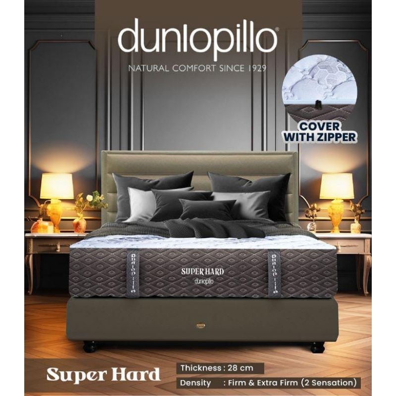 Springbed Dunlopillo Super Hard Matras Kasur Latex