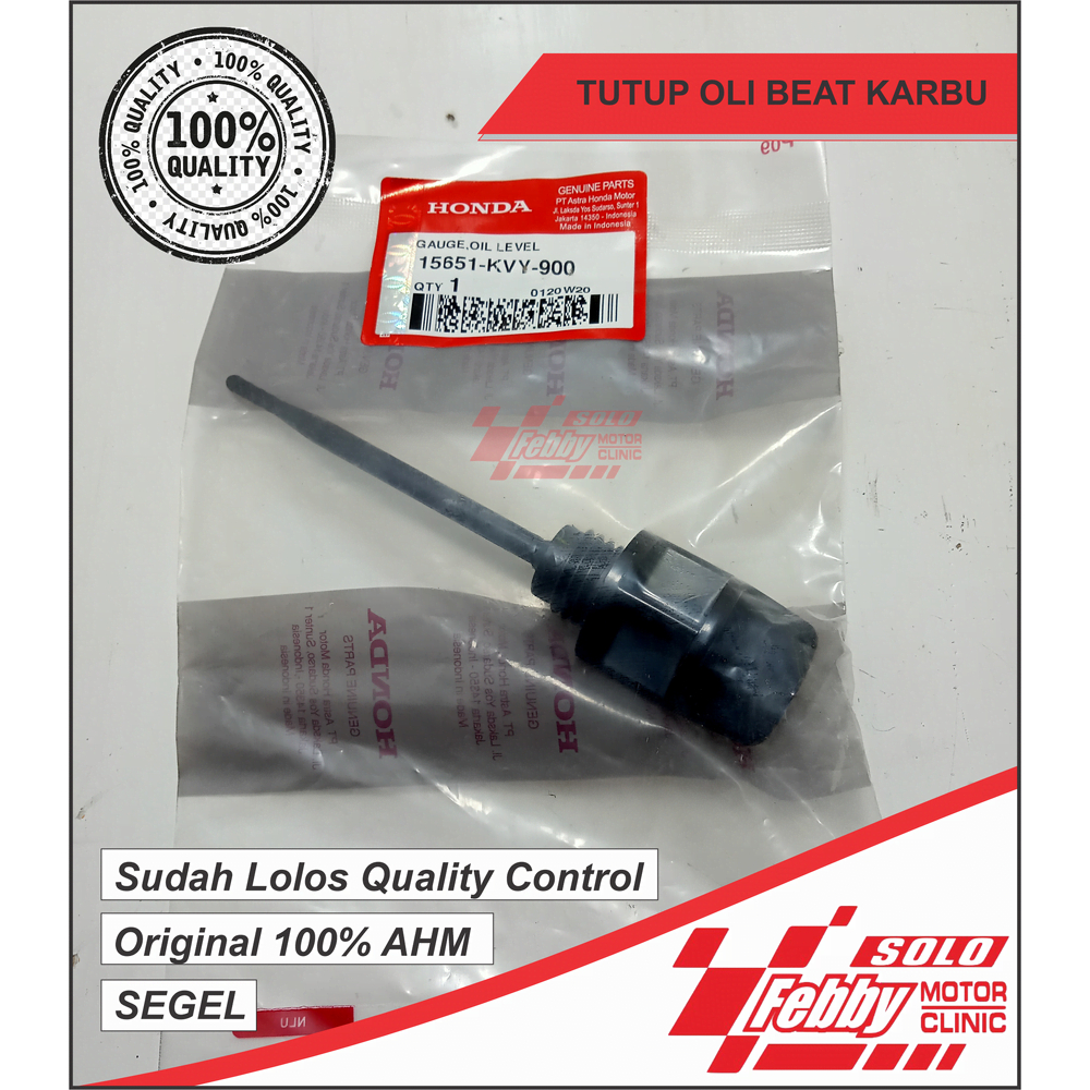 PLUG OIL LEVEL-TUTUP OLI HONDA BEAT KARBU ORIGINAL AHM 15651-KVY-900