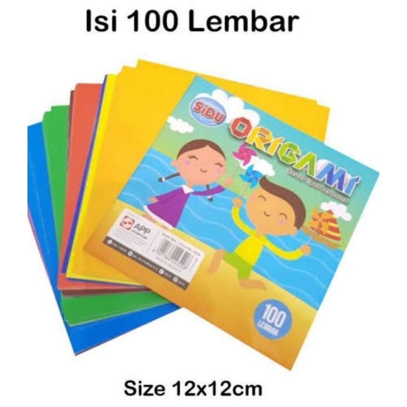 

kertas Origami ( SIDU ) 12 x 12 isi 100 psc