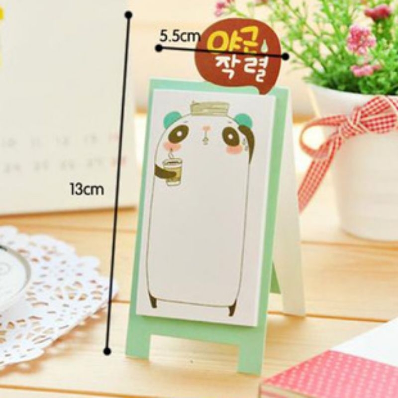 

[PACOPA] Sticky Note Korea Sticker Memo Pad Dengan Stand