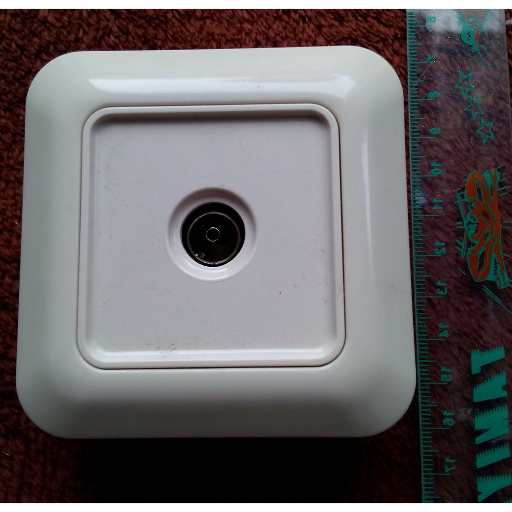 GLSR Socket Jack Colokan Kabel Antena TV Tembok model Tanam BROCO Kwalitas Terpercaya SNI Soket