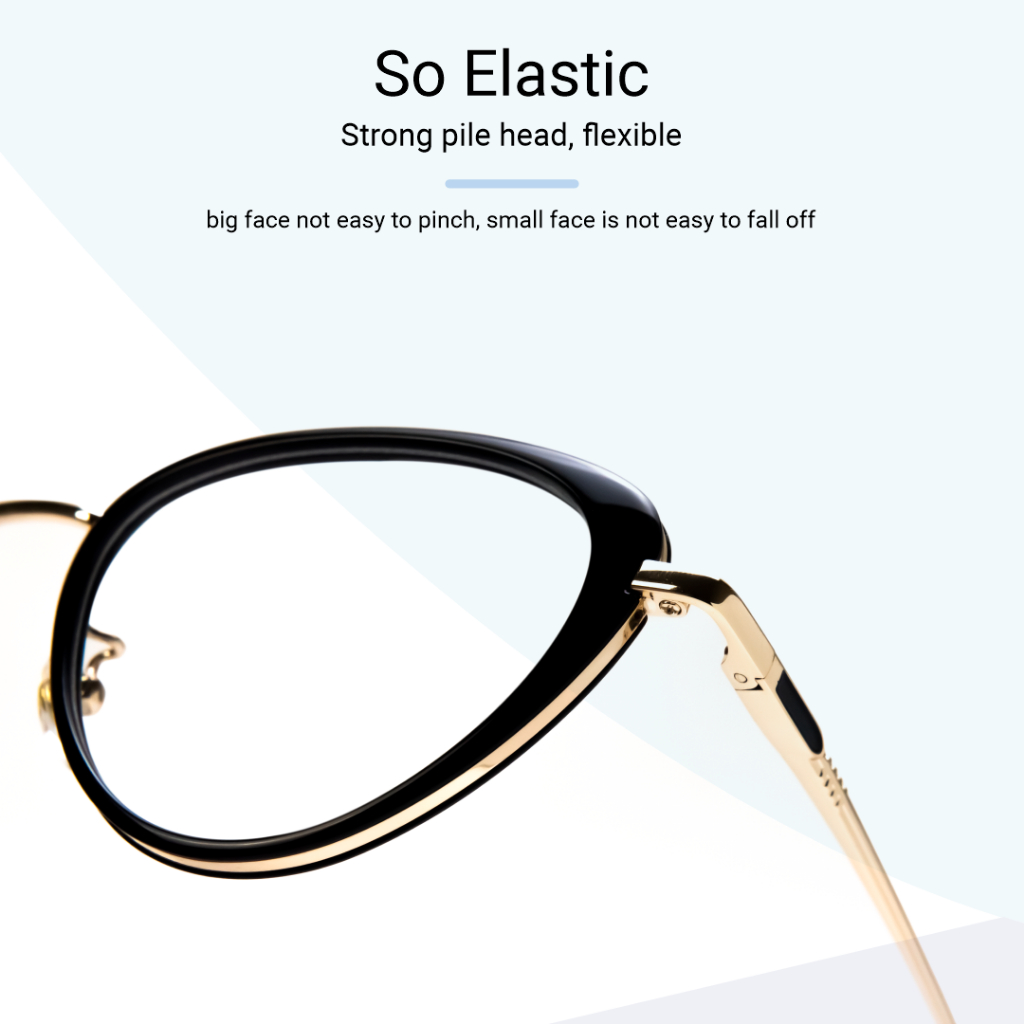 Robins kacamata Butterfly Anti Radiasi Komputer Frame Kacamata Bisa Minus Photocromic Bluecromic Fashion Wanita Terbaru S11931-3