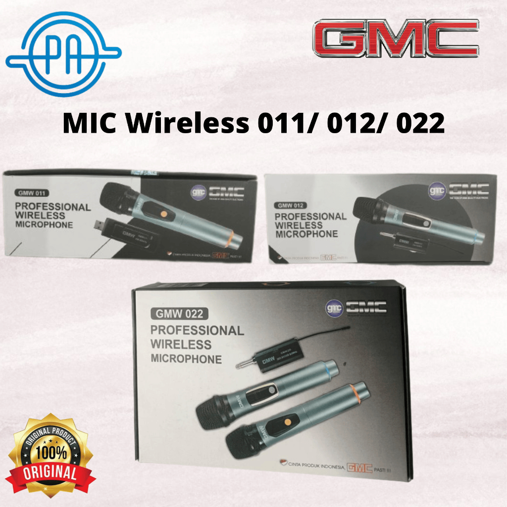 MIC WIRELESS WM 138 ASATRON WM138 / GMC GMW 022 / GMW 011 / GMW 012 TANPA KABEL