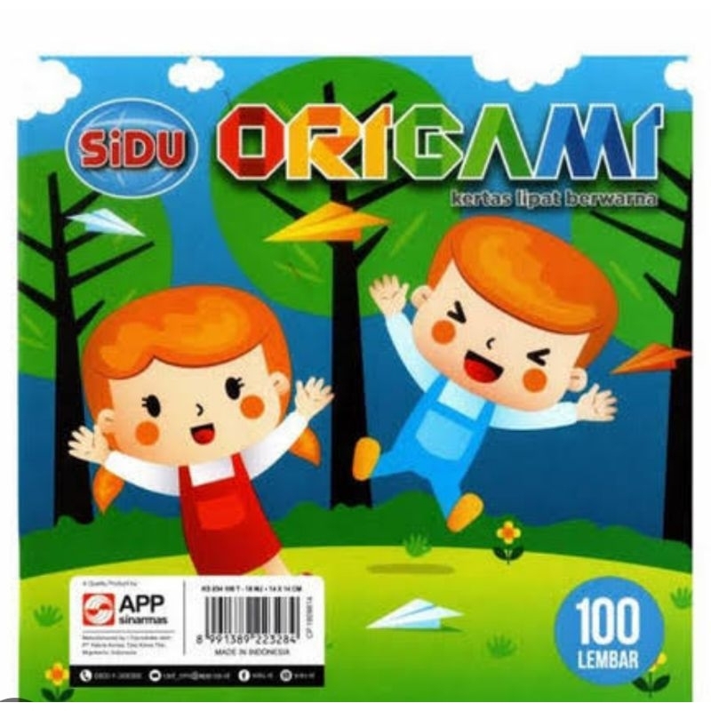 

kertas origami ( SIDU ) 14 X 14 1 pak isi 100 pcs