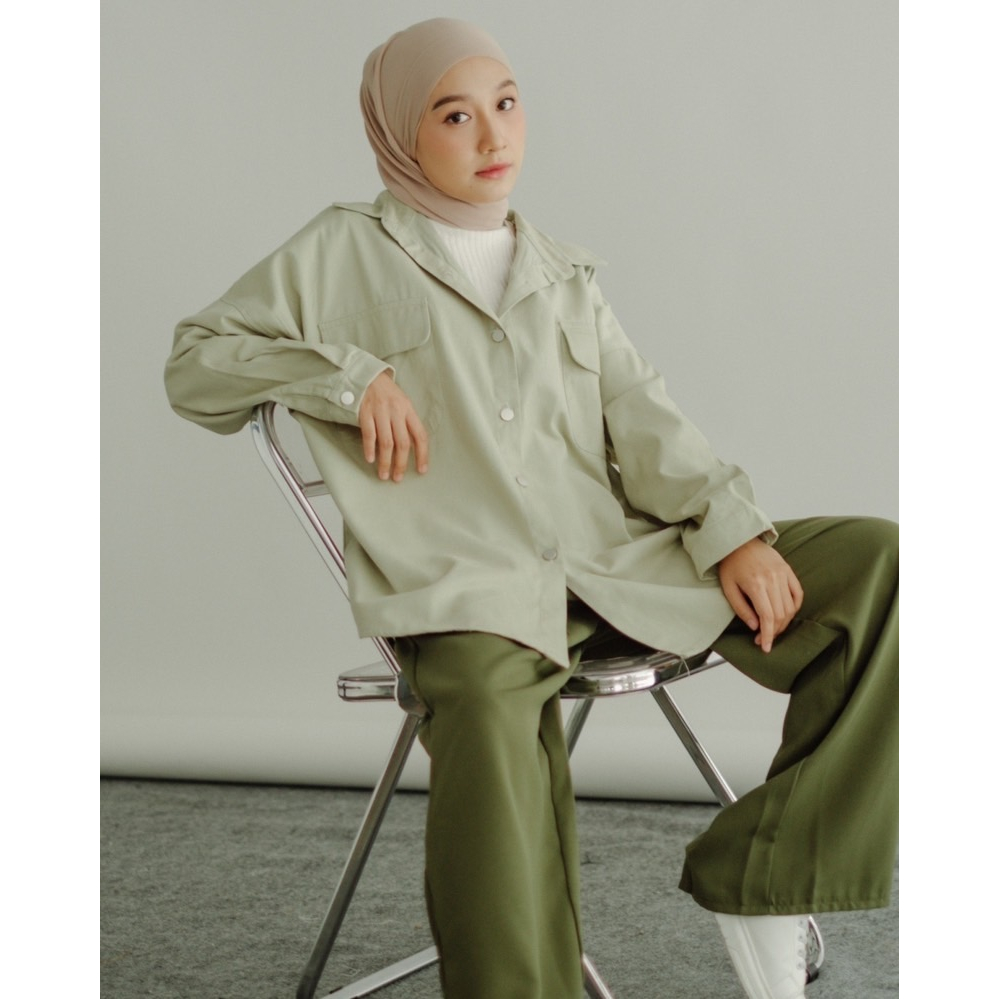 Myrubylicious HIMIKA SHIRT KODE L 080 | KEMEJA | KEMEJA WANITA | KEMEJA POLOS