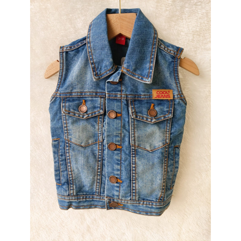 Rompi Denim COOL KiDS size 3-4 Thn, 4-5 Thn, 5-7 Thn ,6-7 Thn, 7-8 Thn,,9-10Thn, 11-12Thn dan 15-16 