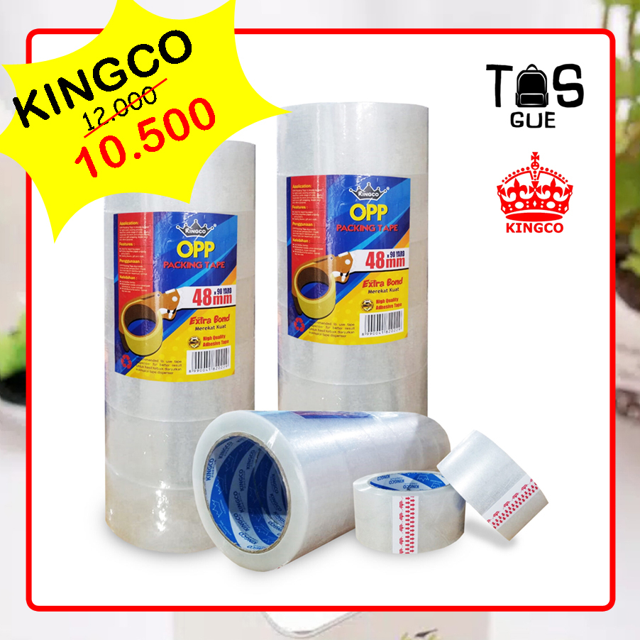 

LAKBAN / ISOLASI BENING KINGCO 2 INCH TRANSPARAN 48mm x 90 yard