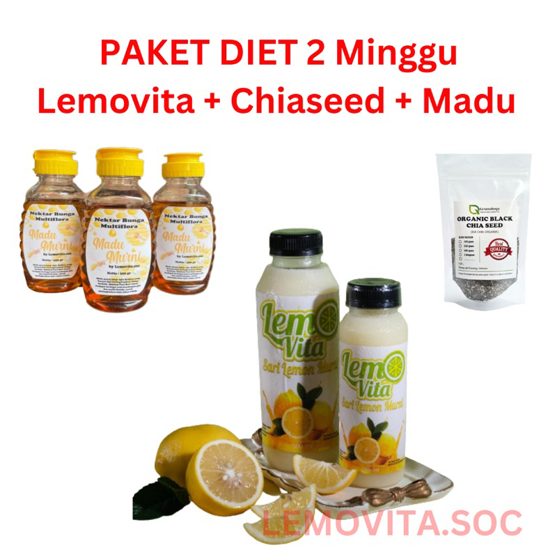 

PAKET COMBO DIET LEMOVITA CHIAADED MADU