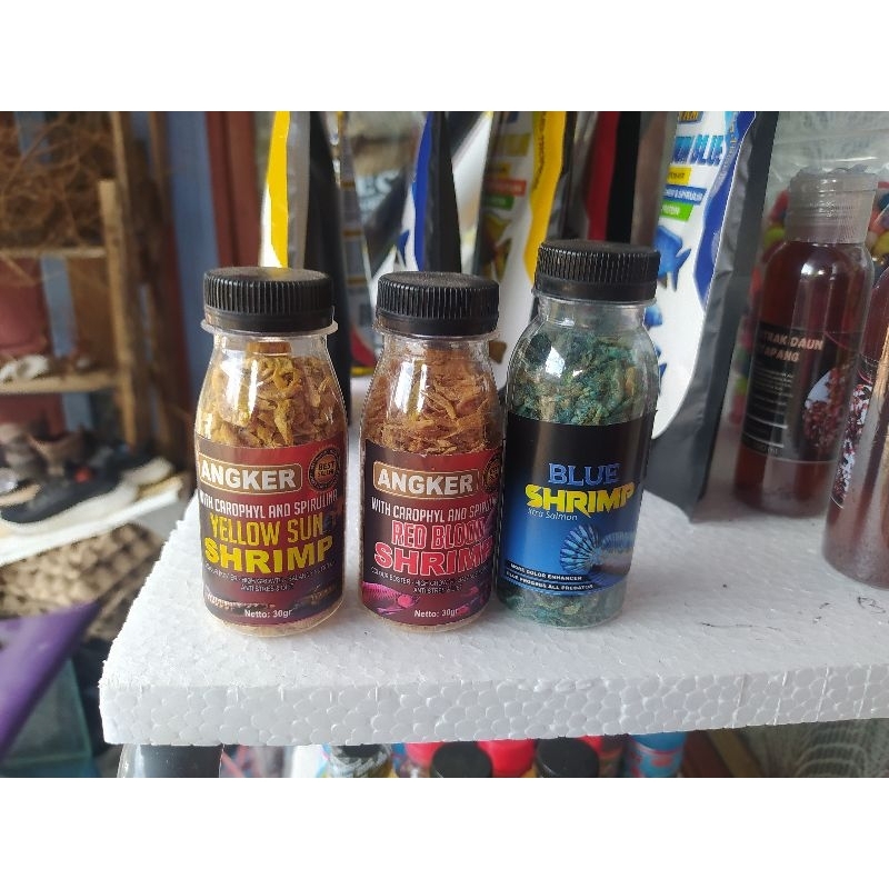 udang kering pakan ikan chana,louhan,arwana dll