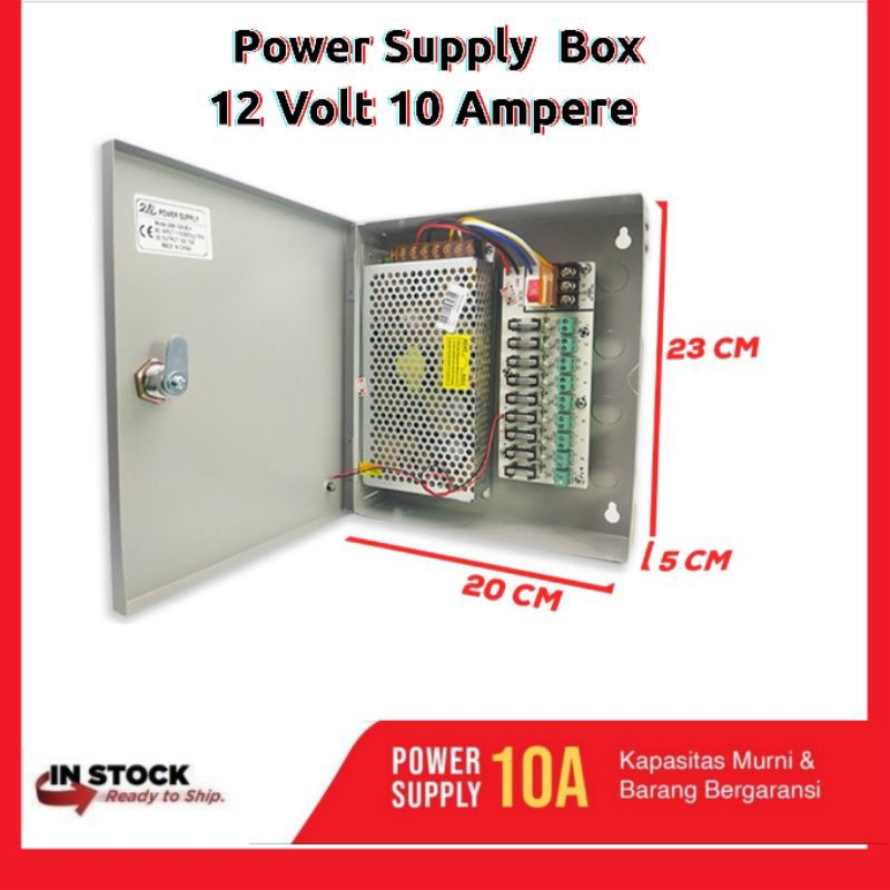 Power Supply 12 Volt 10 Ampere BOX