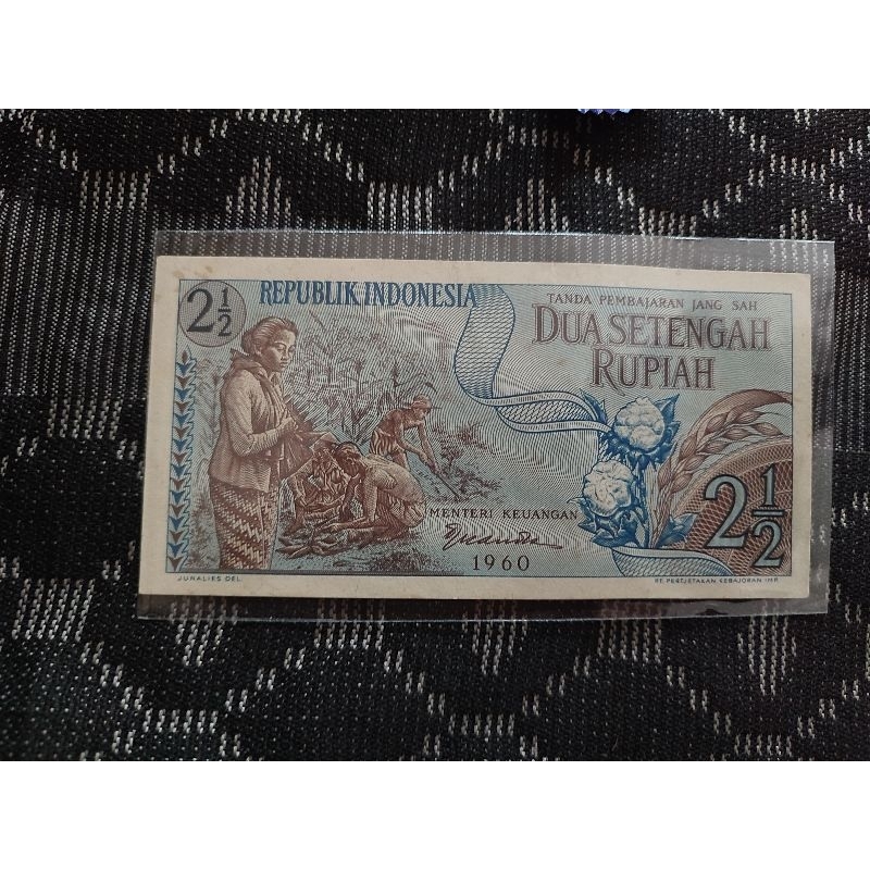 Uang 2 setengah rupiah tahun 1960