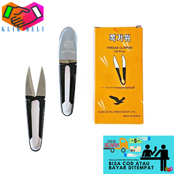 

Gunting Benang Jahit Samjung Korea / Gunting Kain Cutter Konveksi Cekris Buang Benang Thread