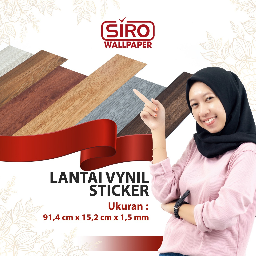 LANTAI VYNIL STICKER LANTAI KAYU VYNIL FLOOR TERMURAH SUDAH ADA PEREKAT