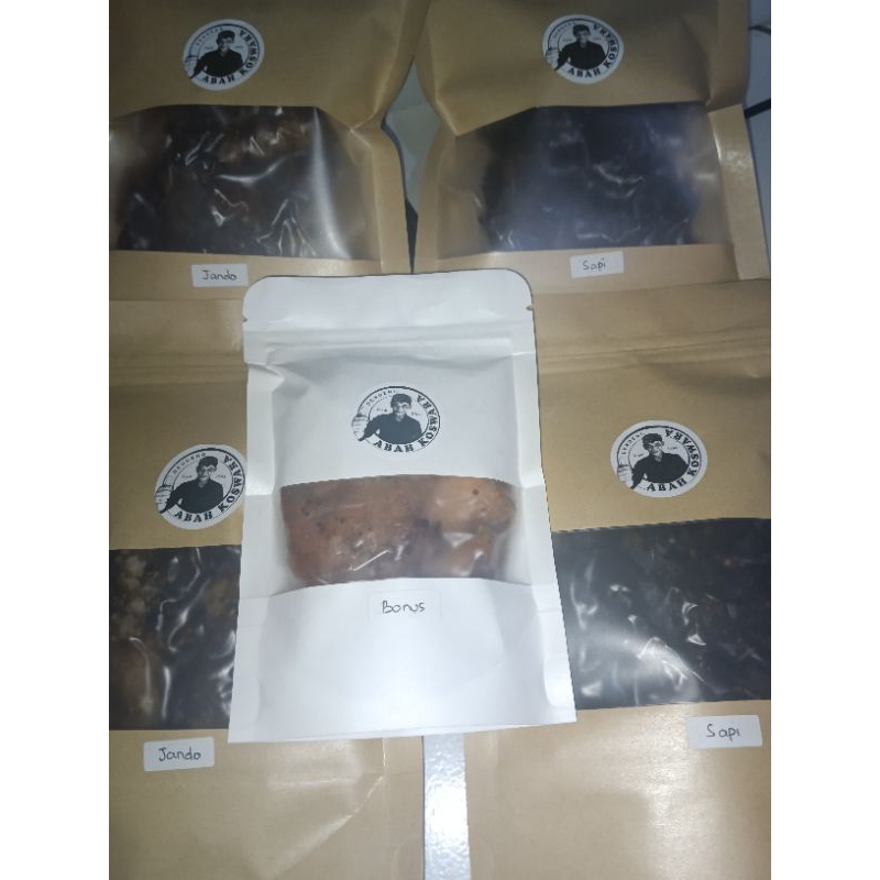 

pink Dendeng Jando/lemak sapi Abah Koswara 250 gram khas Bandung