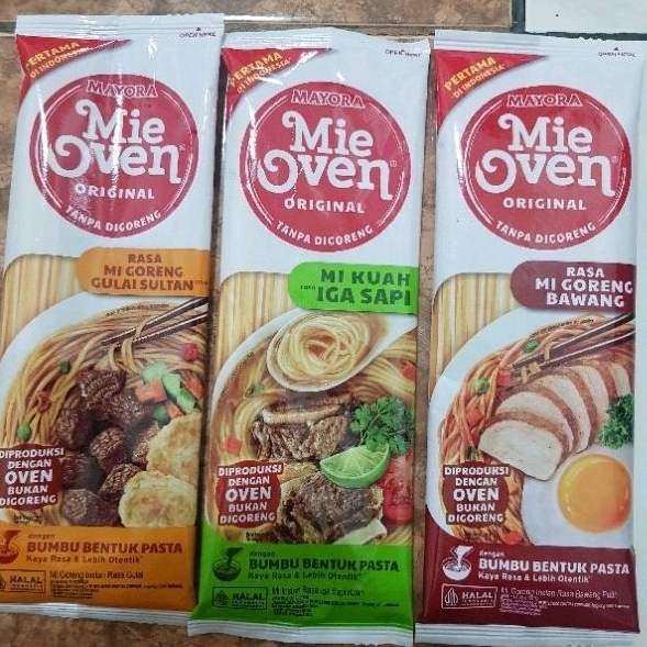 

MIE OVEN ORIGINAL TANPA DIGORENG BUMBU BENTUK PASTA MIE KUAH & MIE GORENG