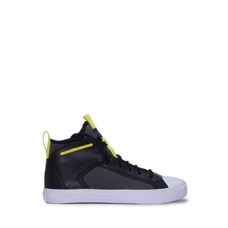 Converse CTAS Ultra Mid Men sneakers - black/iron grey/laser lemon