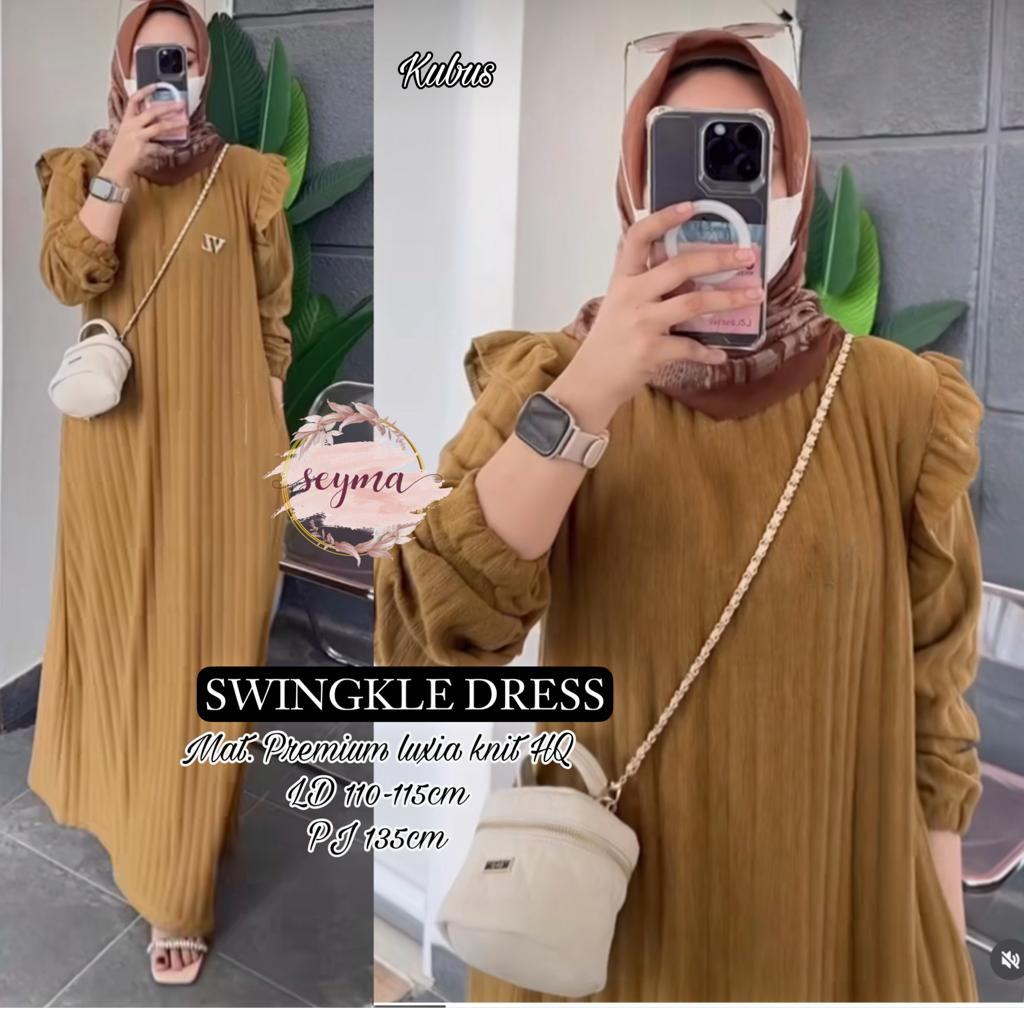 SWINKLE DRESS | BAJU DRESS MAXI WANITA (SEYMA)