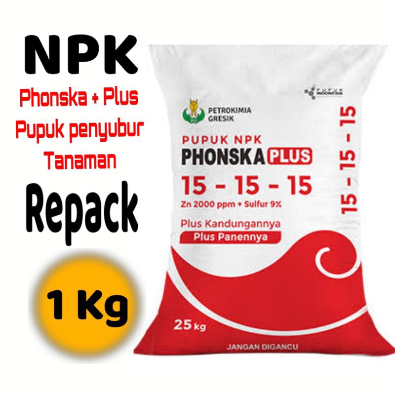 Pupuk Npk phonska plus 15-15-15 repack 1kg 5kg pupuk penyubur tanaman pupuk Pupuk untuk pertumbuhan 