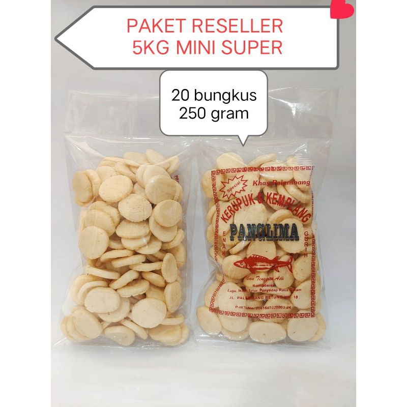 

Paket reseller 5 kg mini super (20 bungkus 250 gram)