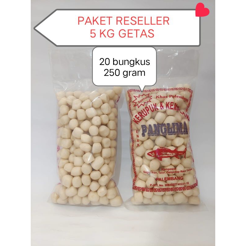 

Paket reseller getas 5 kg (20 bungkus 250 gram)