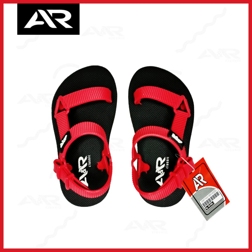 A&R Sandal Anak Cewek Cowok Kids Sandal Gunung Anak Classic Terbaru Keren Nyaman / Merah