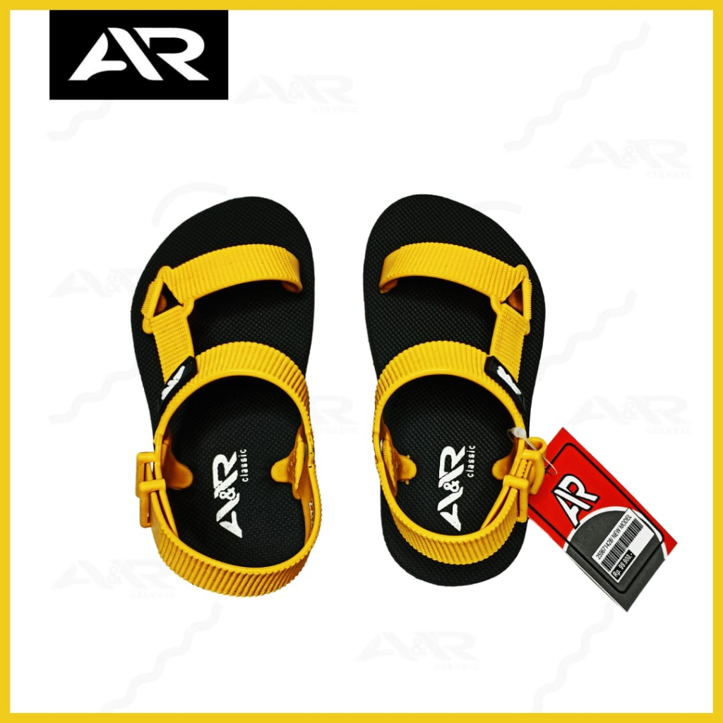 A&R Sandal Anak Cewek Cowok Kids Sandal Gunung Anak Classic Terbaru Keren Nyaman / Kuning