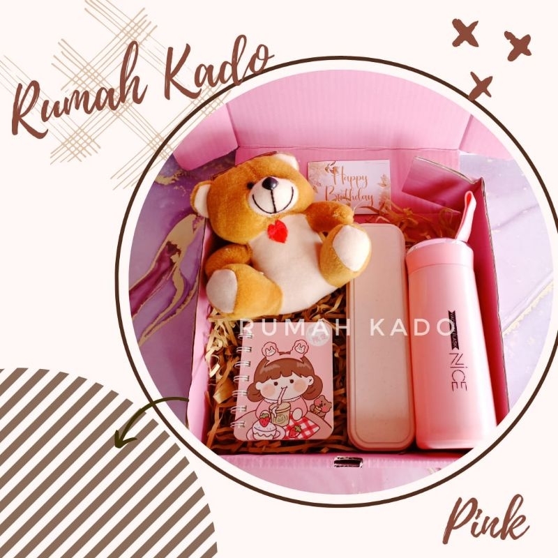 

Hampers set kado ulang tahun cewek | Hampers wisuda | Kado satu set unik