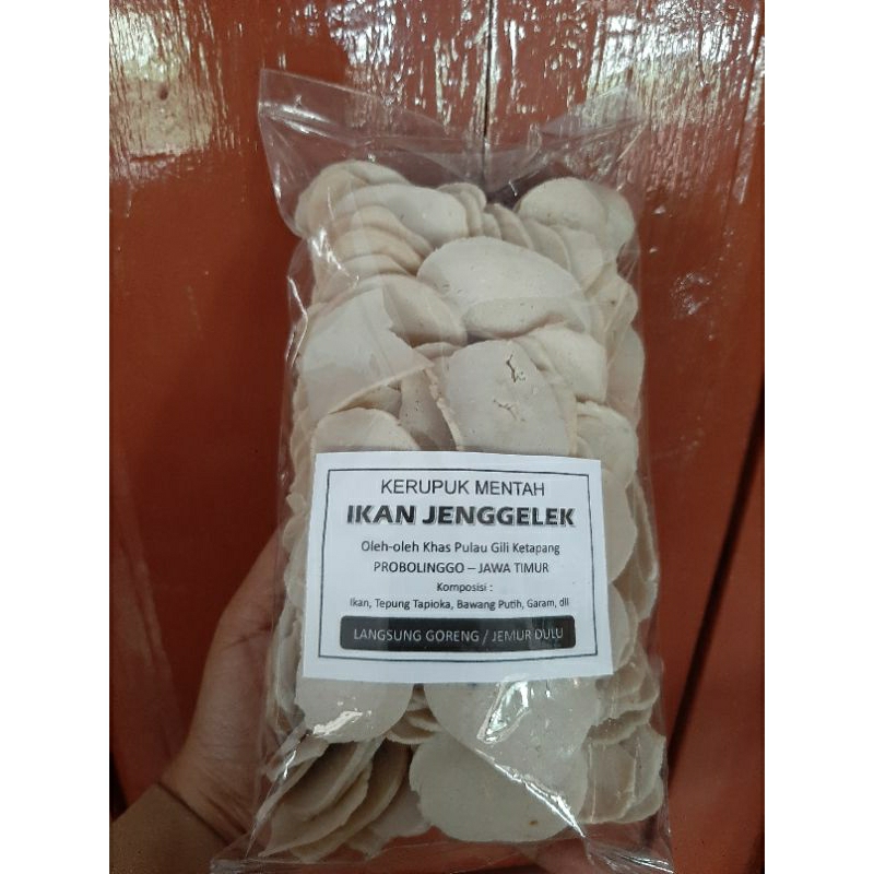 

KERUPUK IKAN JENGGELEK khas GILI KETAPANG PROBOLINGGO (500 gr)